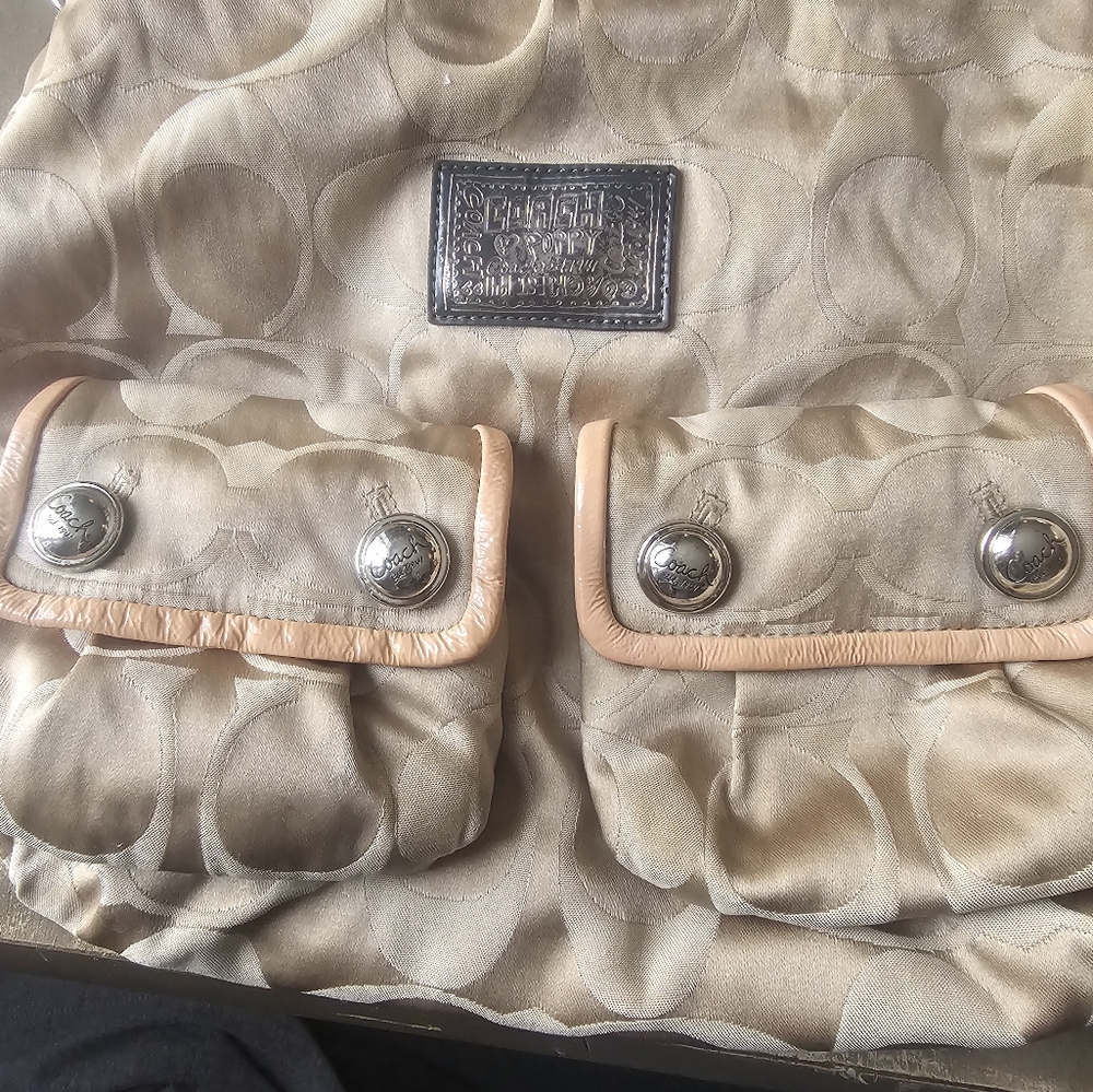 Coach Brown Signature Shoulder Bag